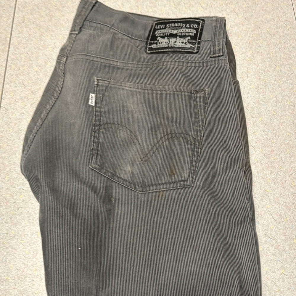 Levi’s Skinny 511 Gray Cords Waist 34 Length 32
